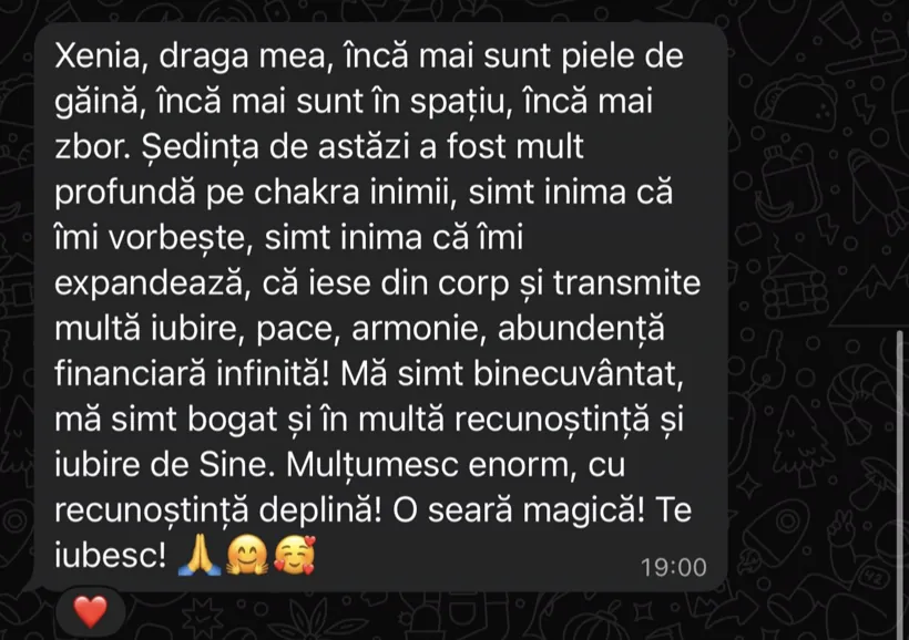 Mesaj după o sesiune: o seară magică