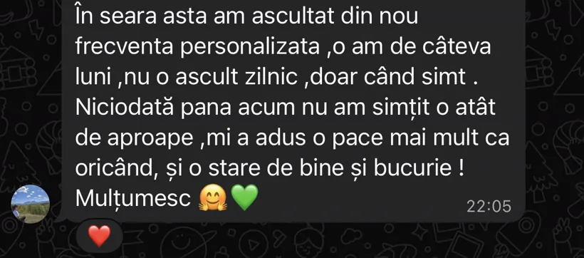 Mesaj de la Simona: mi-a adus o pace mai mult ca oricând