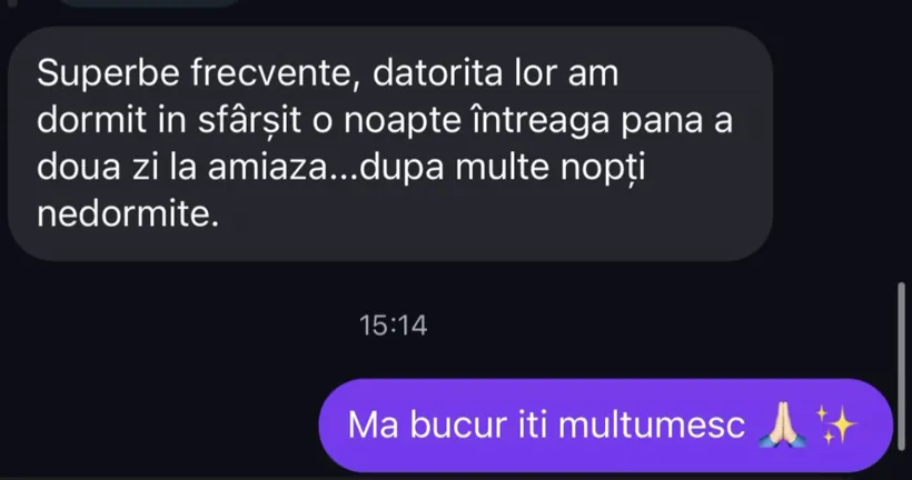 Mesaj pe Instagram: am dormit în sfârșit o noapte întreagă